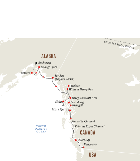 Groepsreis Alaska & Canada - Expeditiecruise MS Roald Amundsen 2022 - VOLZET