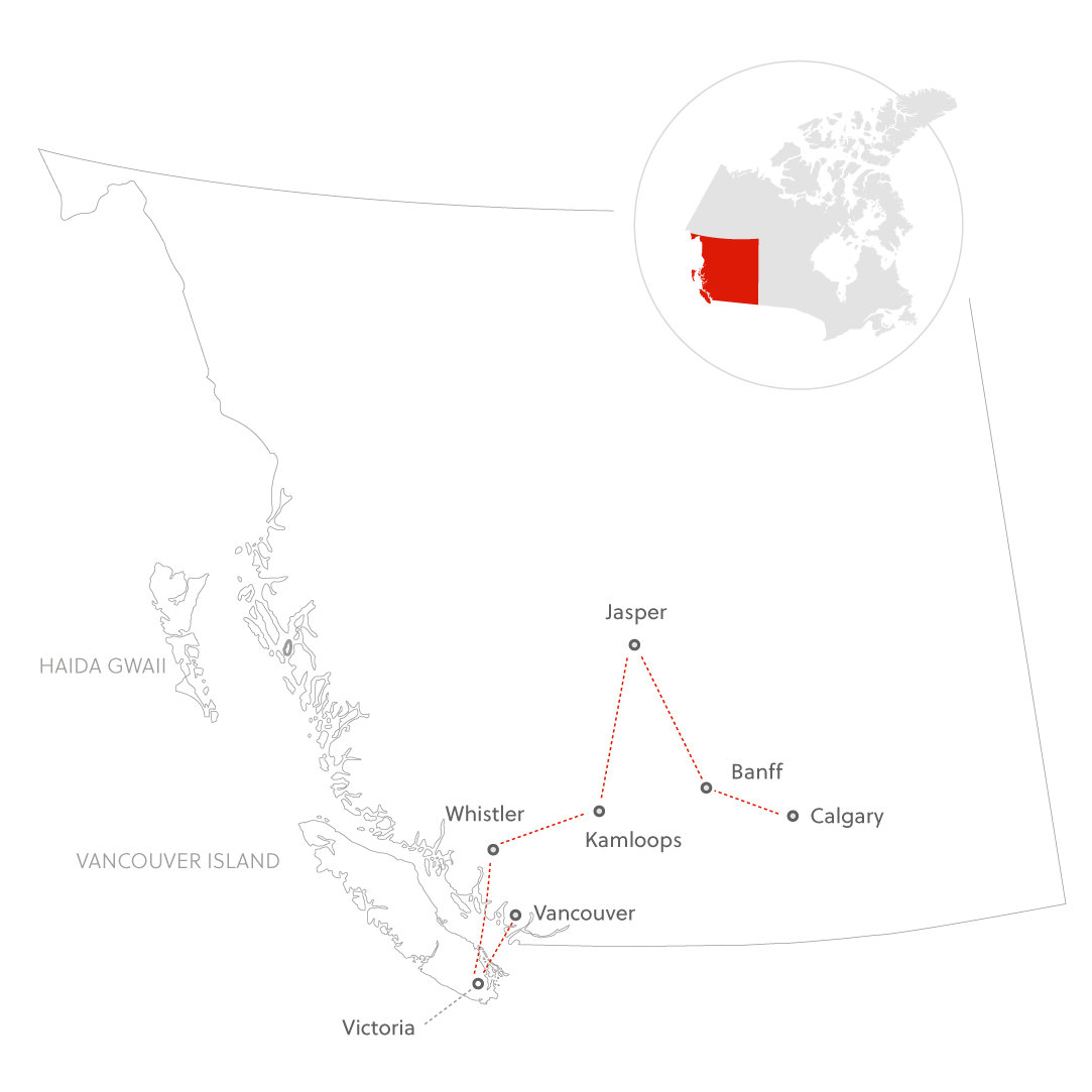Groepsreis West-Canada